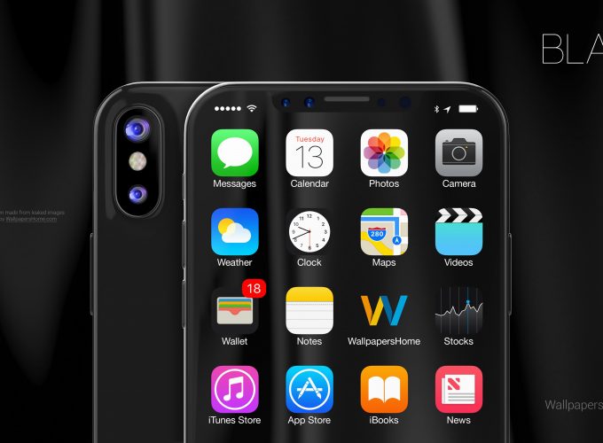 Wallpaper iPhone X, black, 3D, leaked, WWDC 2017, 4k, Hi Tech 626548210